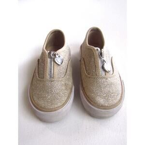 Size 7 Toddler Gold Slip On Shoes